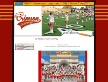Tablet Screenshot of crimsoncadettes.com